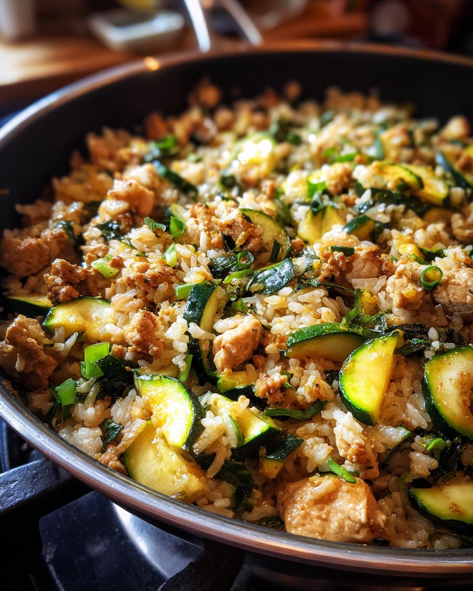 Ground Chicken and Zucchini Rice Skillet - detail 3