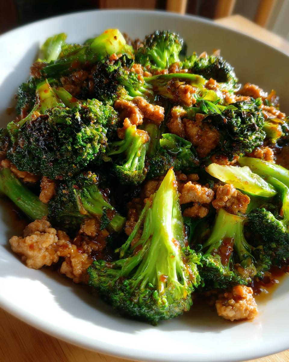 Ground Turkey and Broccoli Stir Fry - detail 2