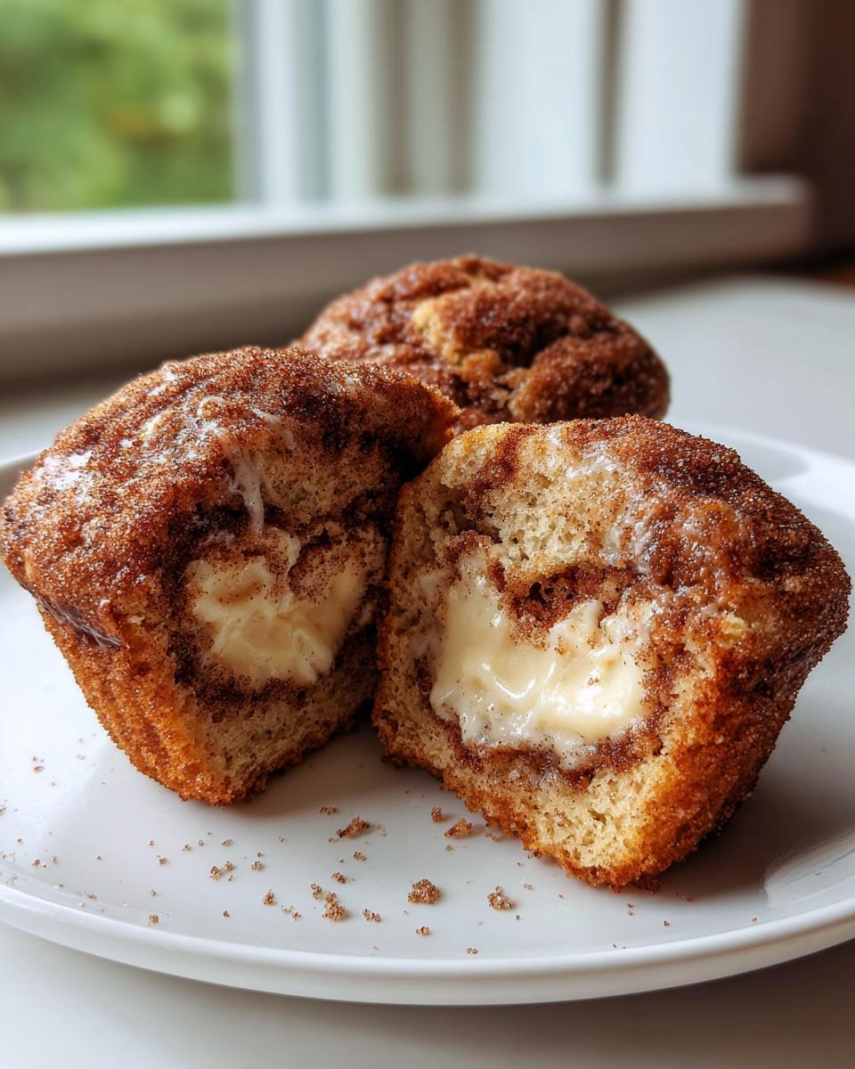 Healthy Cinnamon Roll Muffins with Creamy Centers - detail 3