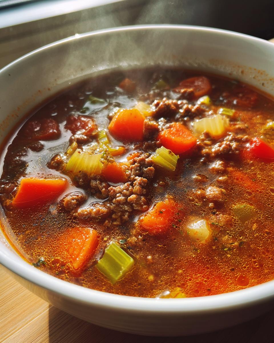 Hearty Hamburger Soup - detail 2