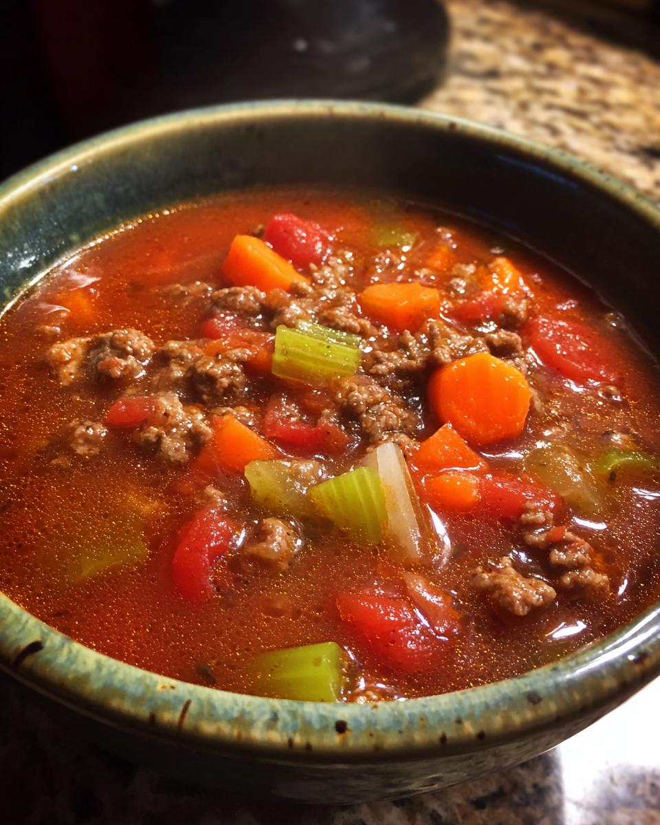 Hearty Hamburger Soup - detail 3