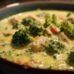 High Protein Broccoli Cheddar Soup