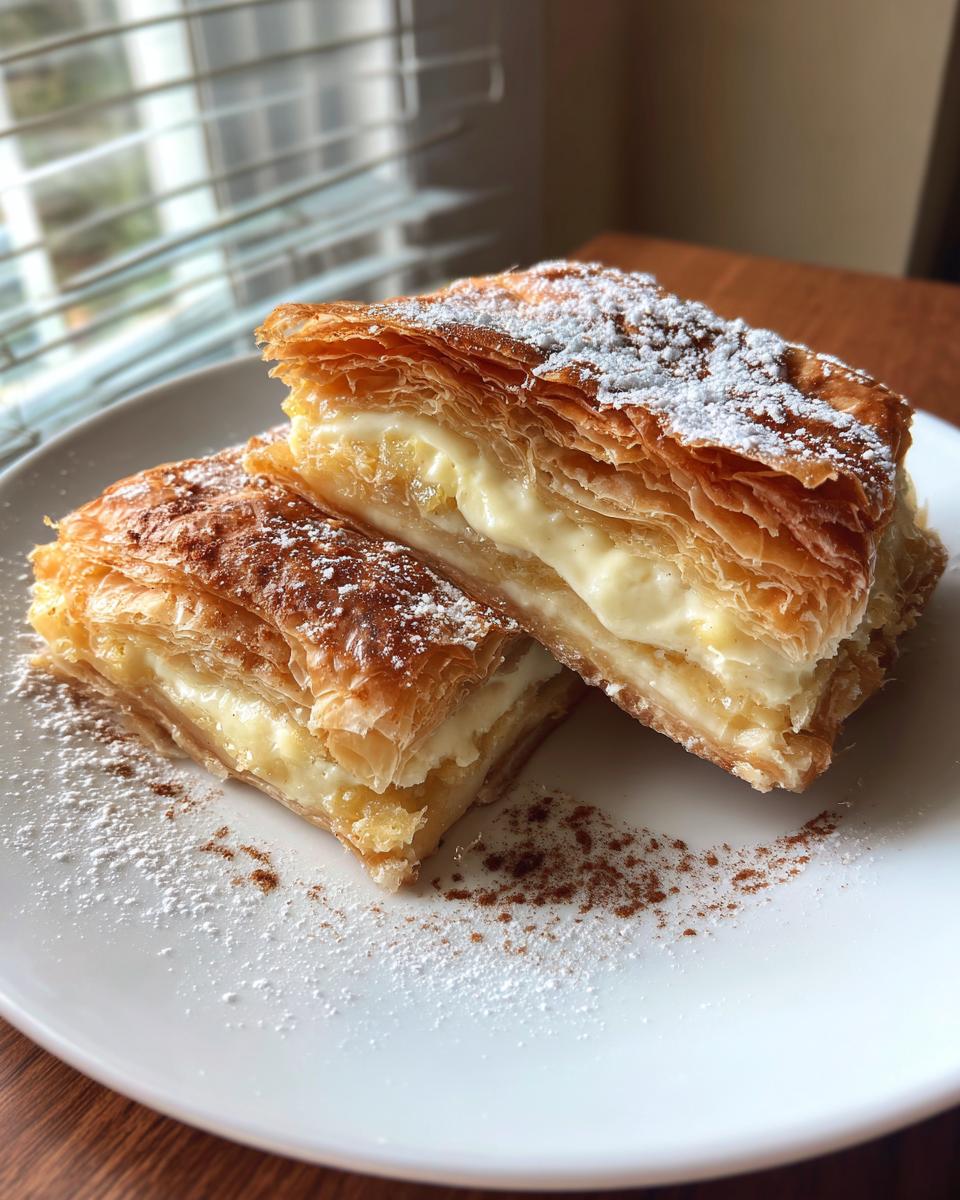 Homemade Bougatsa: Greek and Cypriot Custard-Filled Pastry - detail 1