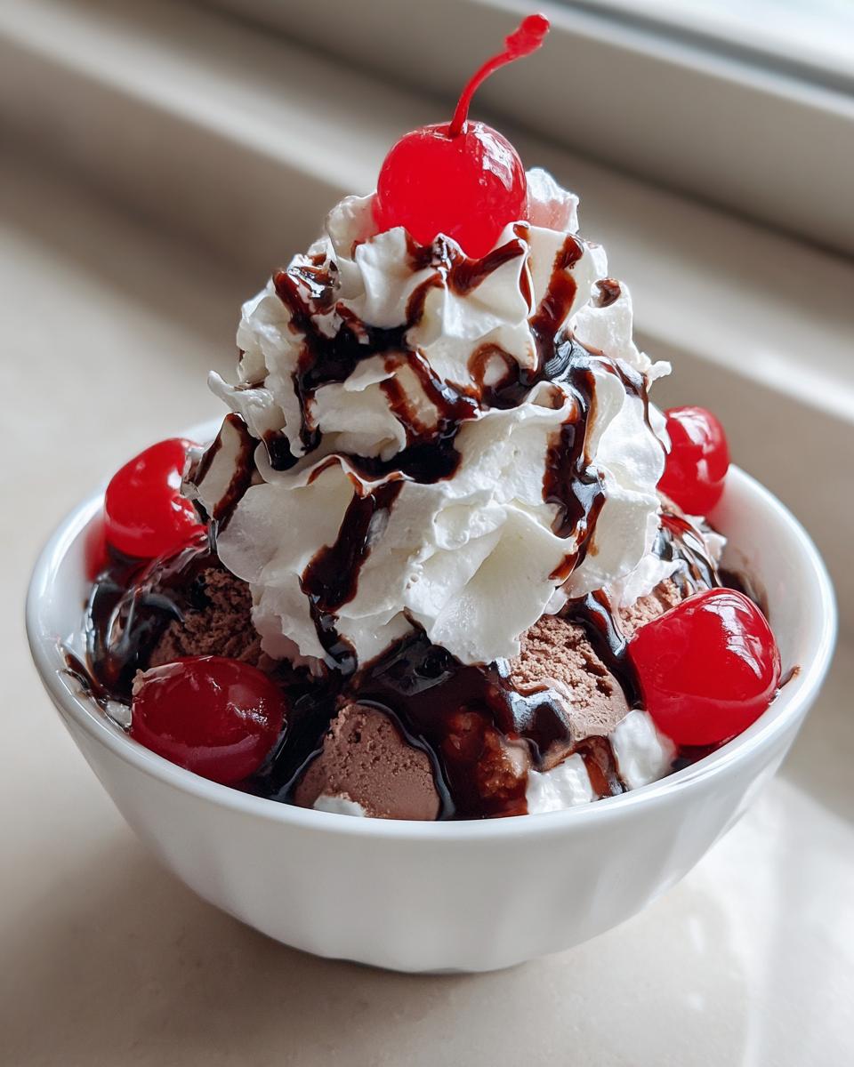 Homemade Chocolate Ice Cream Sundae - detail 4