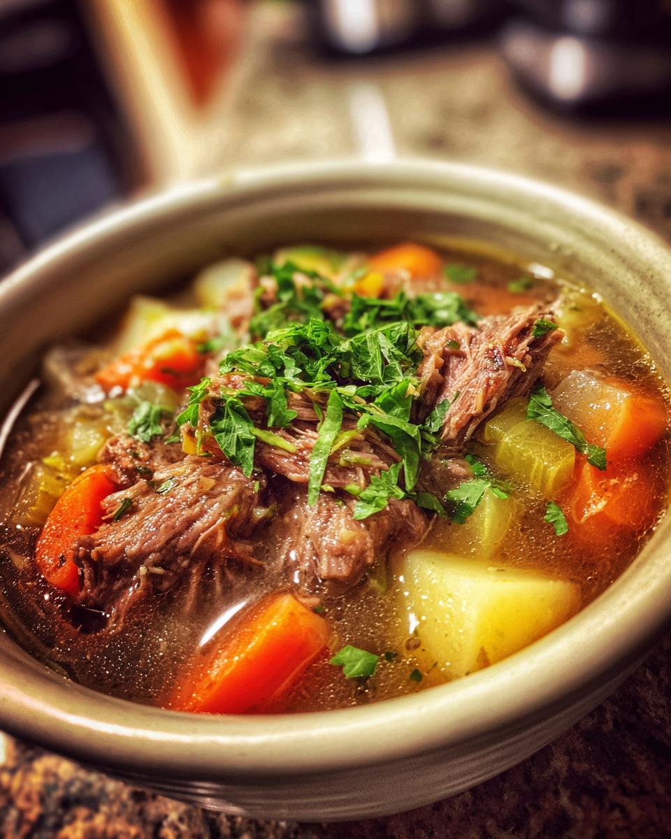 Italian Beef Soup - detail 2