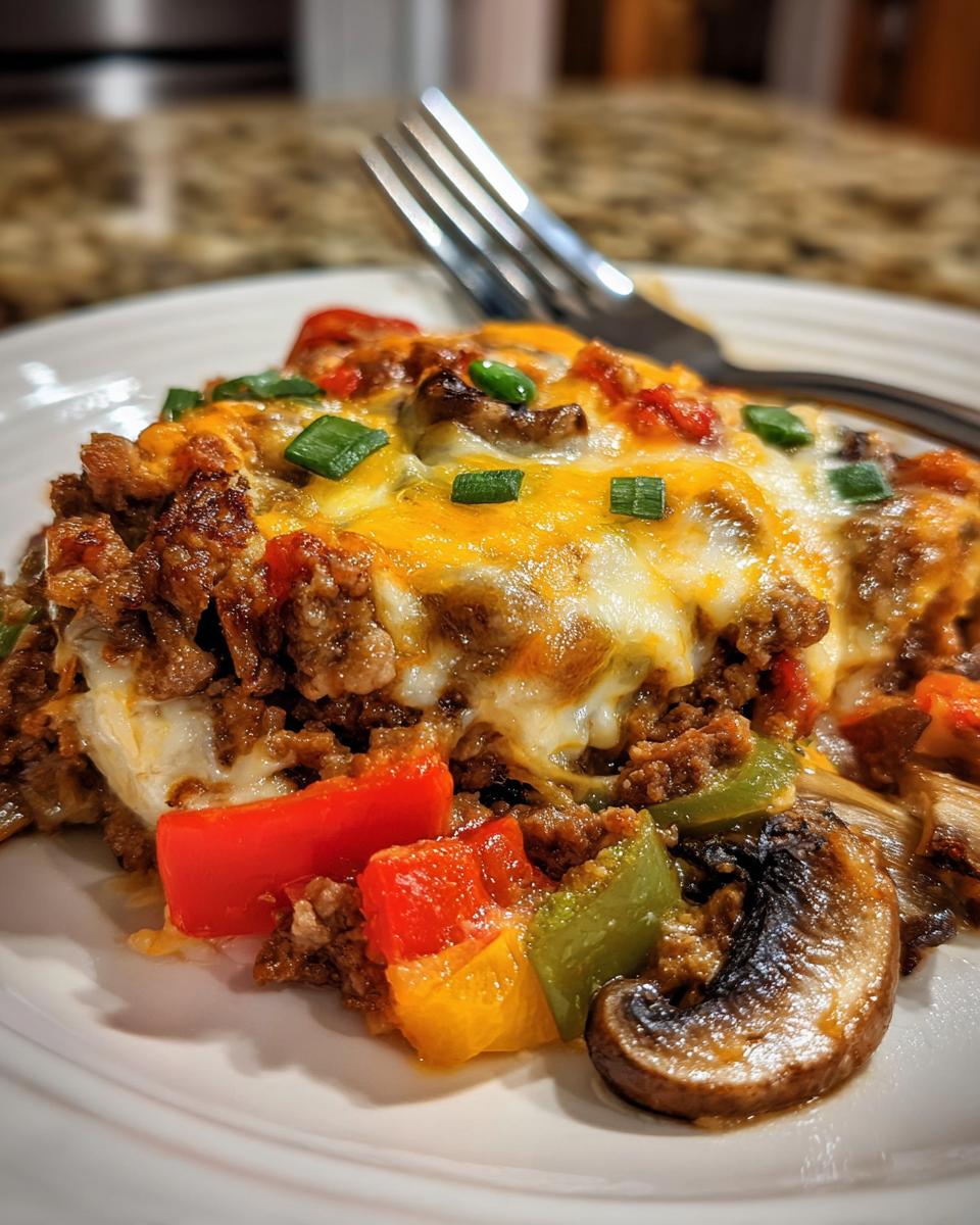 Keto Philly Cheesesteak Casserole - detail 2