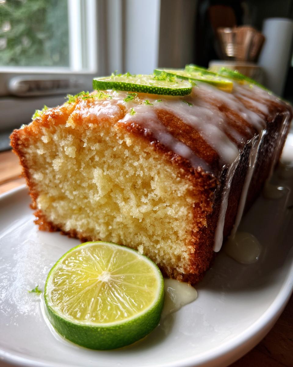 Key Lime Pound Cake with Citrus Glaze - detail 1
