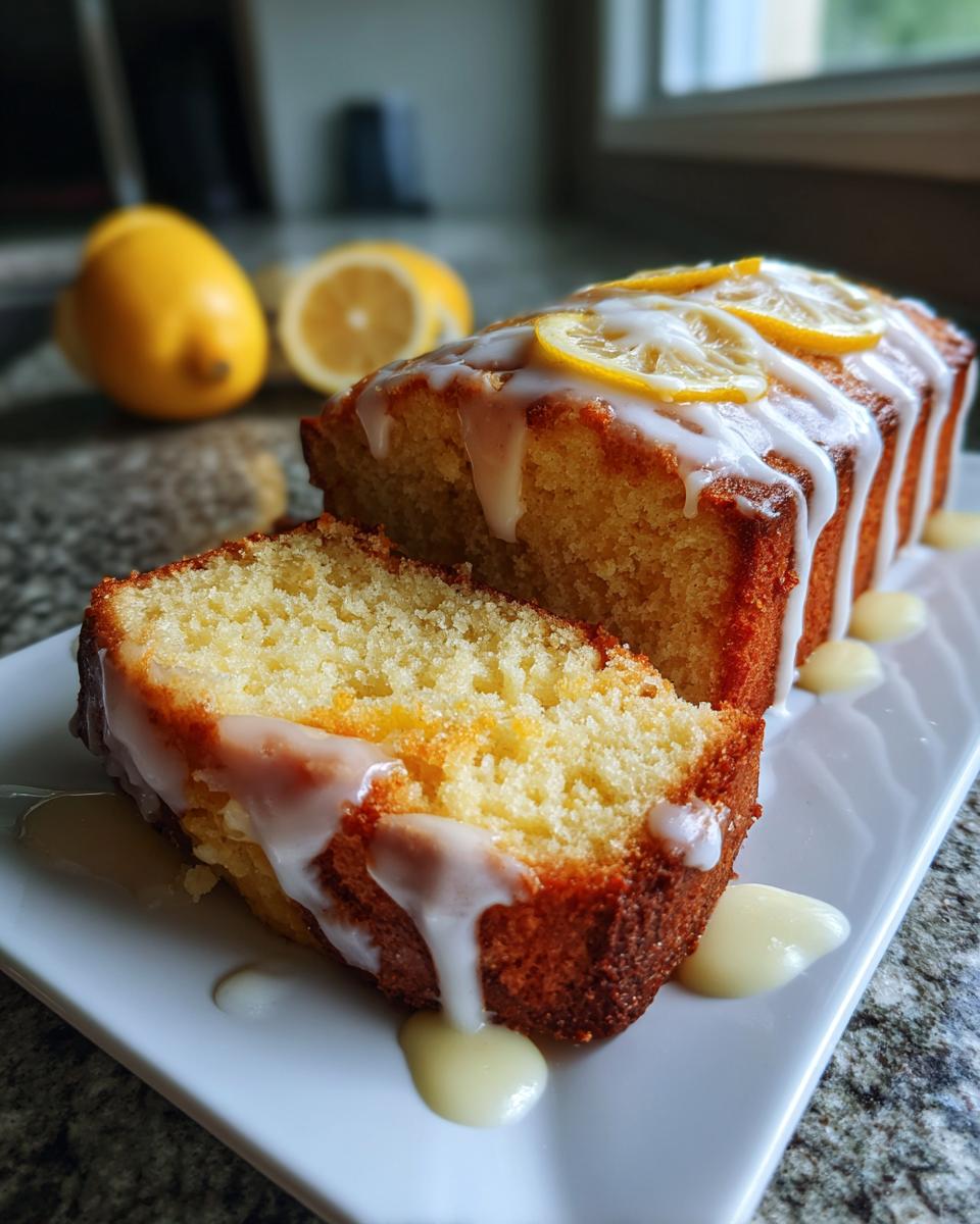 Lemon Pound Cake with Drizzle - detail 1
