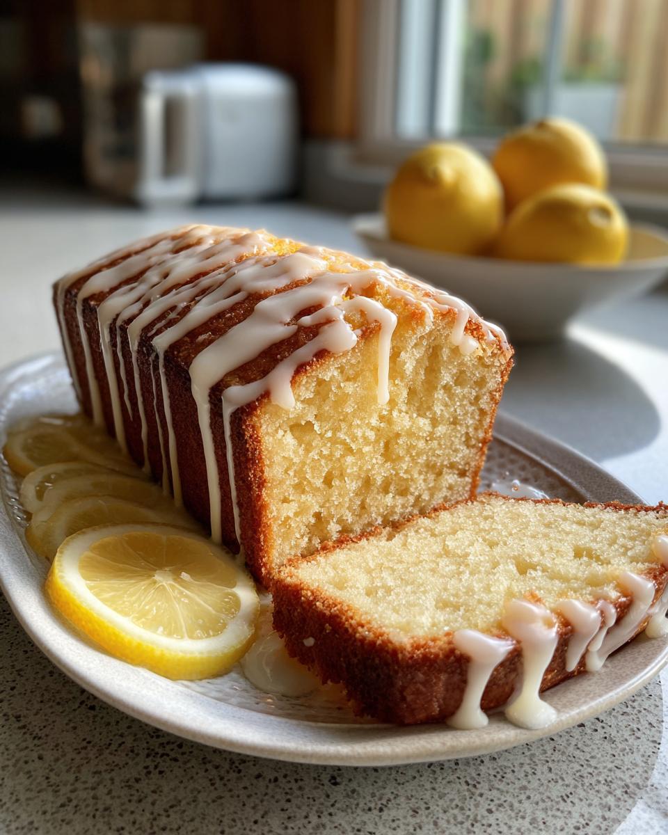 Lemon Pound Cake with Drizzle - detail 2