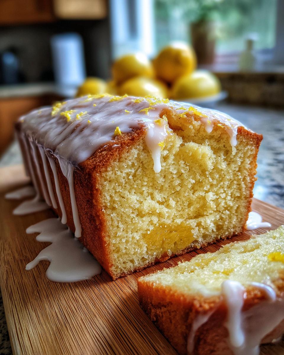 Lemon Pound Cake with Drizzle - detail 3