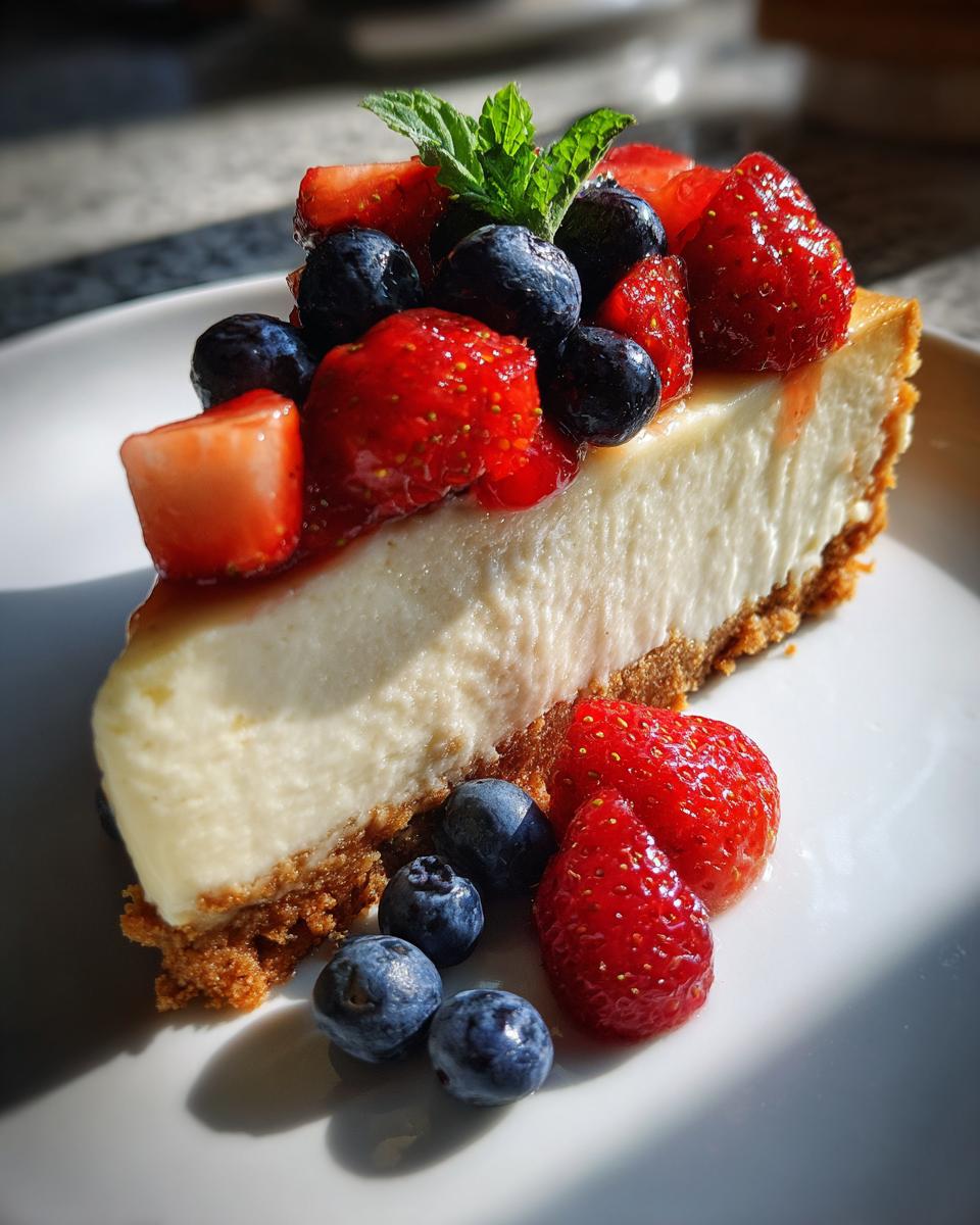Light and Velvety Summer Cheesecake - detail 1