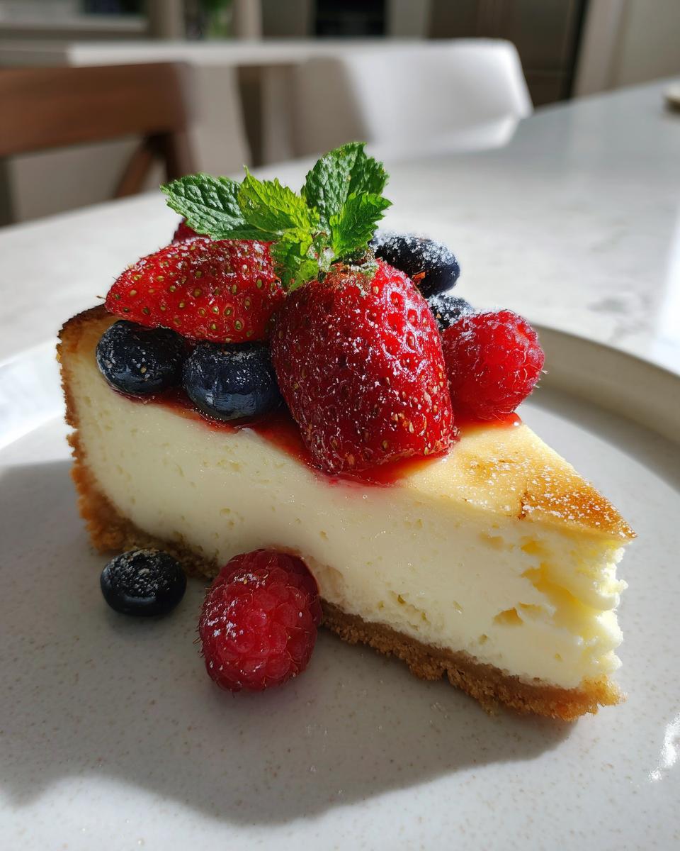 Light and Velvety Summer Cheesecake - detail 2