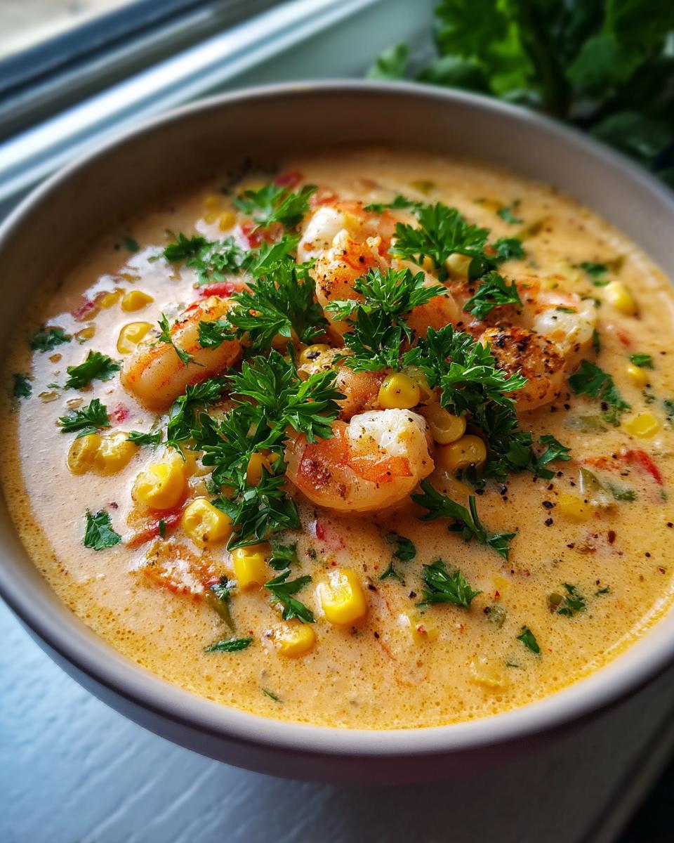 New Orleans Shrimp and Corn Bisque - detail 1