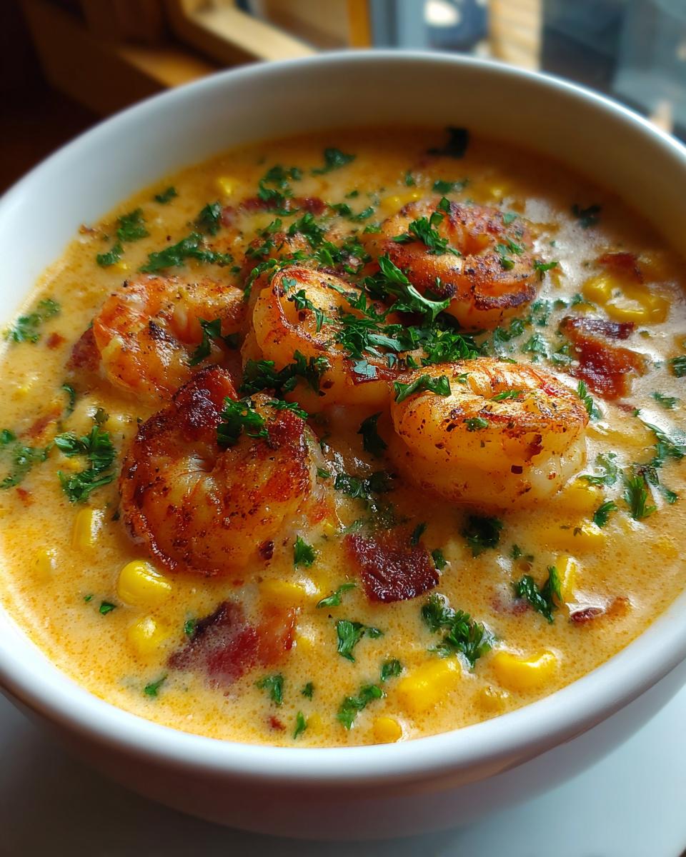 New Orleans Shrimp and Corn Bisque - detail 2