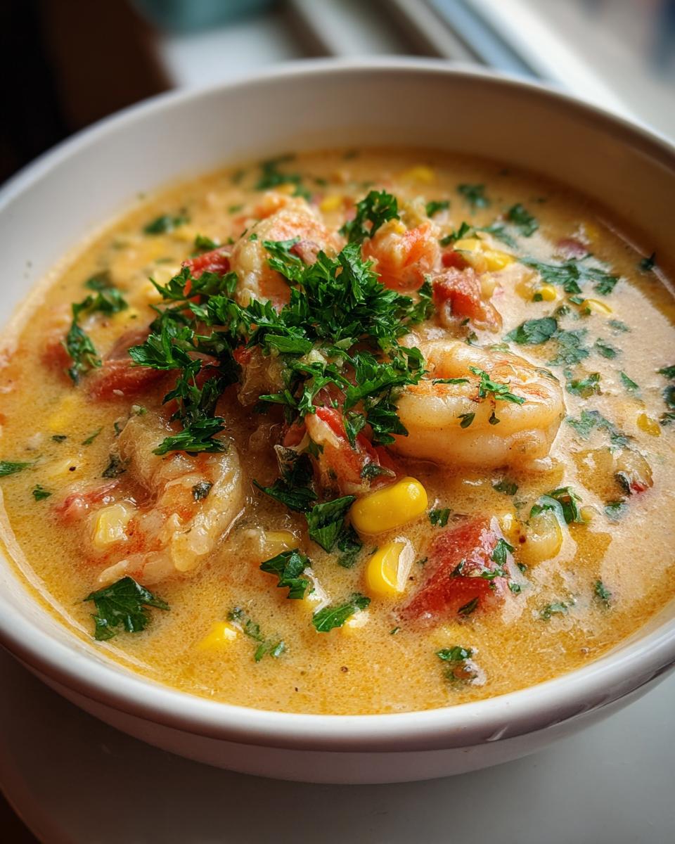 New Orleans Shrimp and Corn Bisque - detail 3