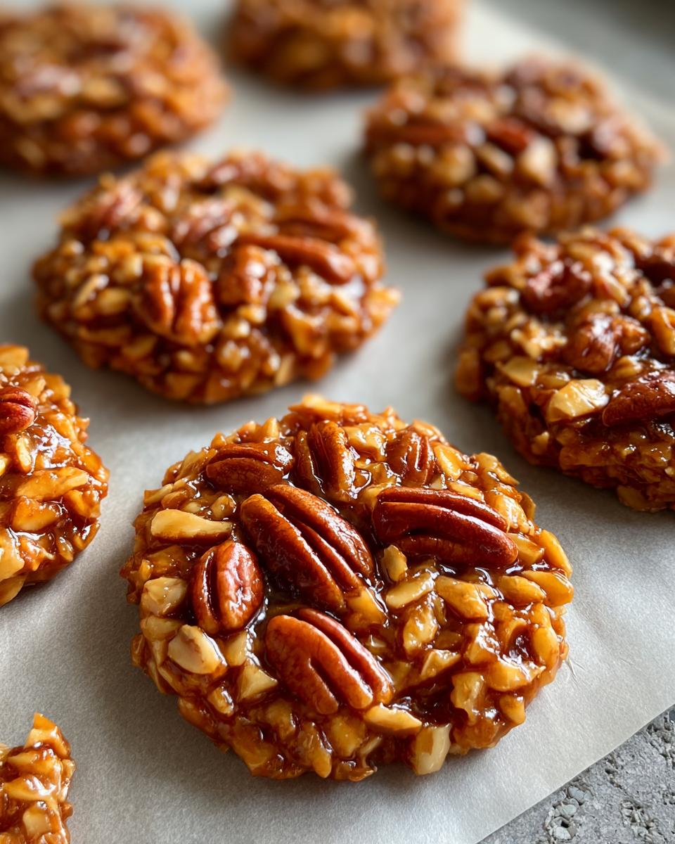 No-Bake Coconut Pecan Praline Cookies - detail 1