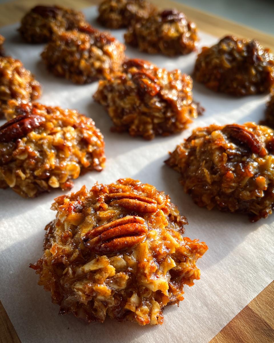 No-Bake Coconut Pecan Praline Cookies - detail 4