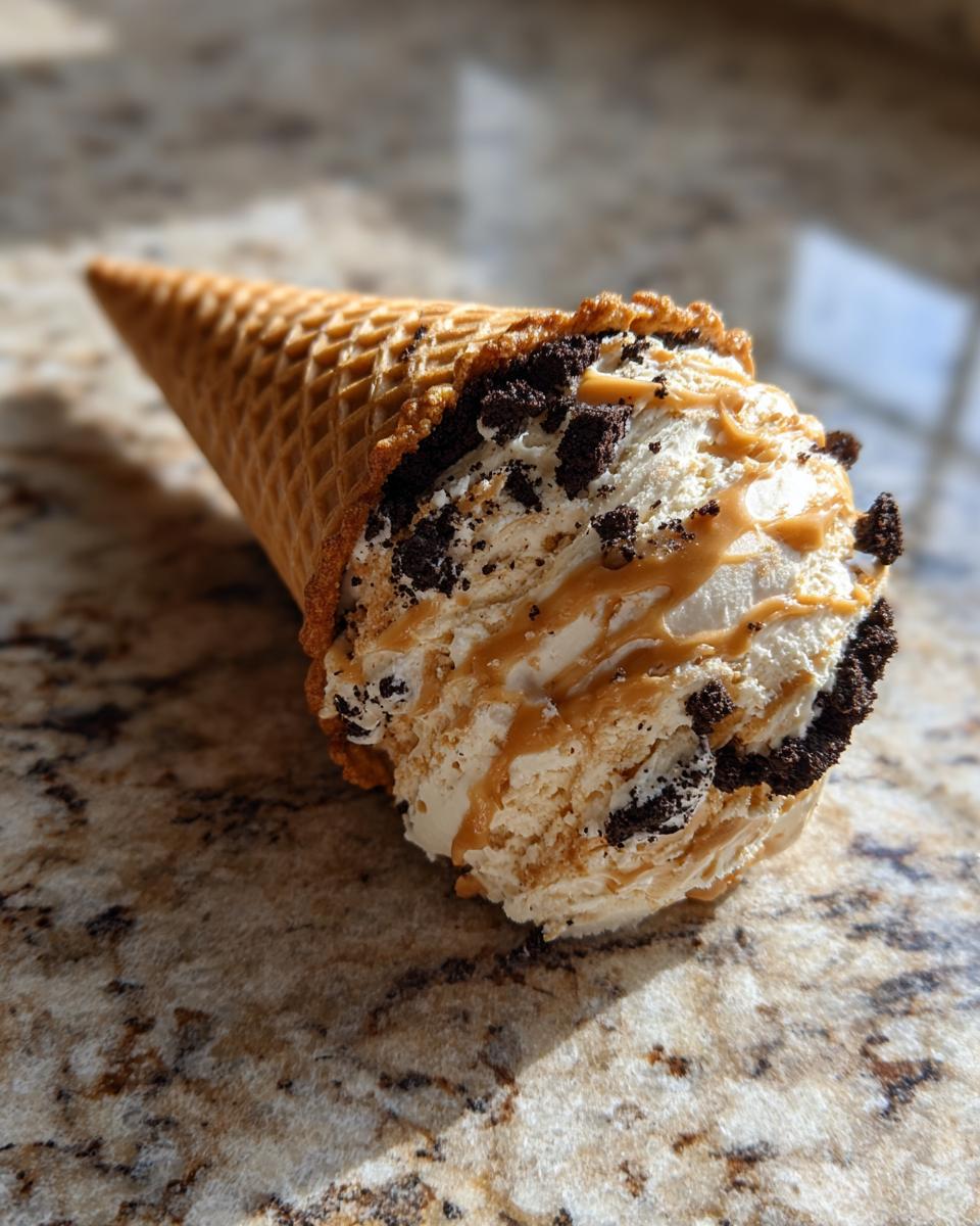 Oreo and Dulce de Leche Cones - detail 1