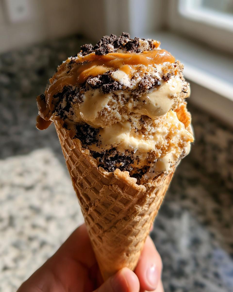 Oreo and Dulce de Leche Cones - detail 3