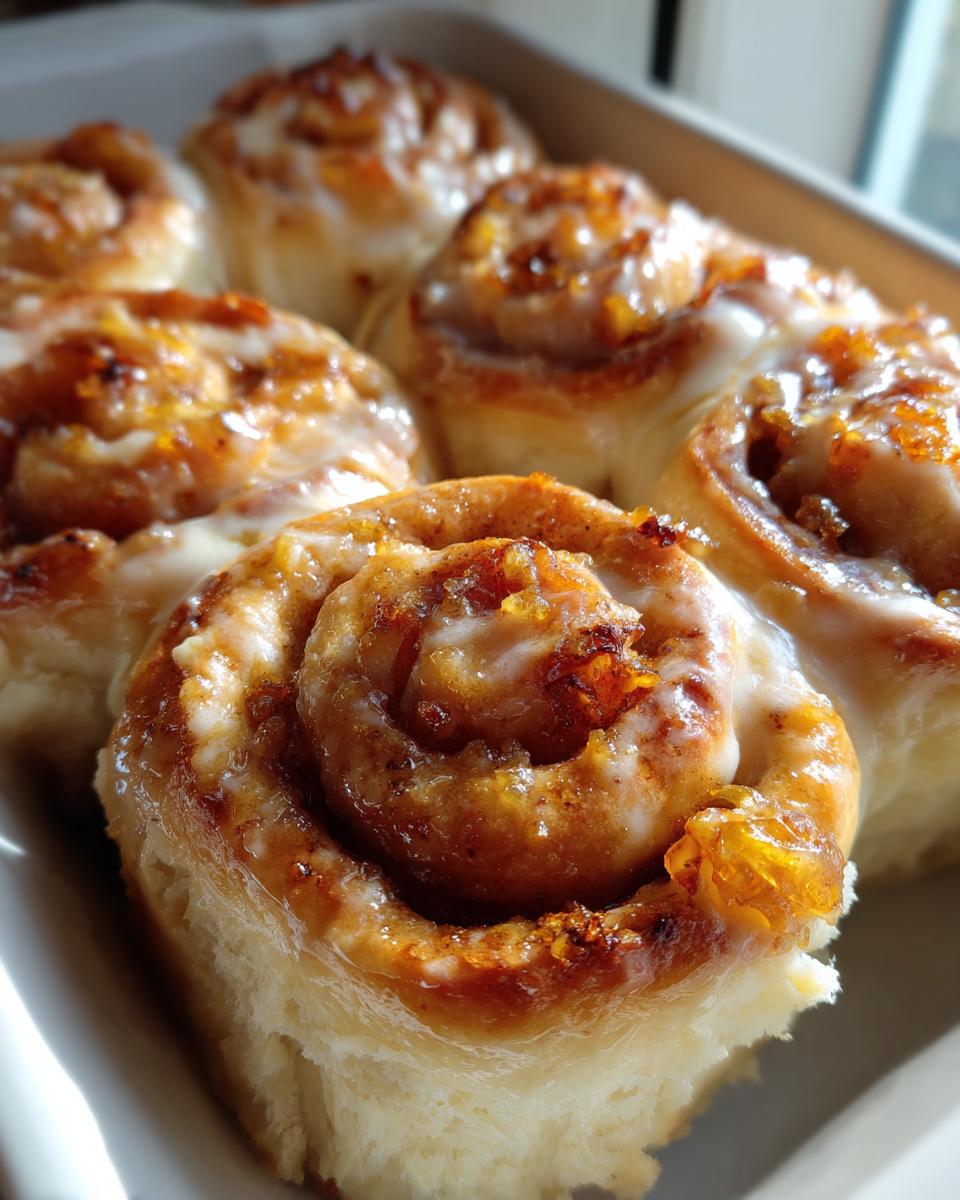 Peach Cheesecake Cobbler Rolls - detail 4