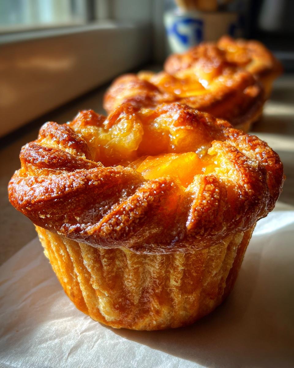 Peach Pie Cruffins - detail 2