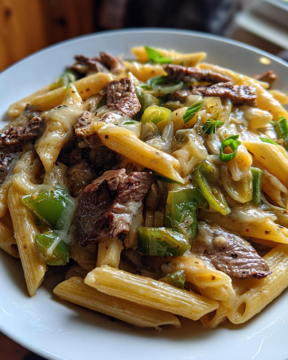 Philly Cheesesteak Pasta - detail 1