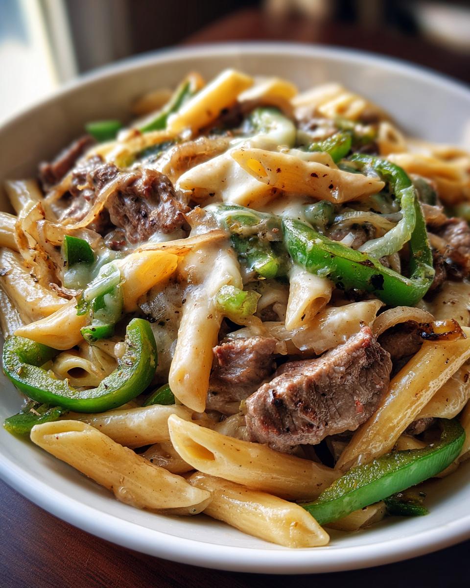 Philly Cheesesteak Pasta - detail 2