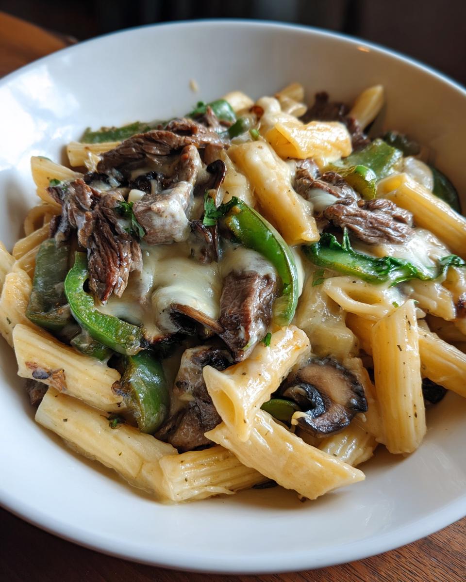 Philly Cheesesteak Pasta - detail 3