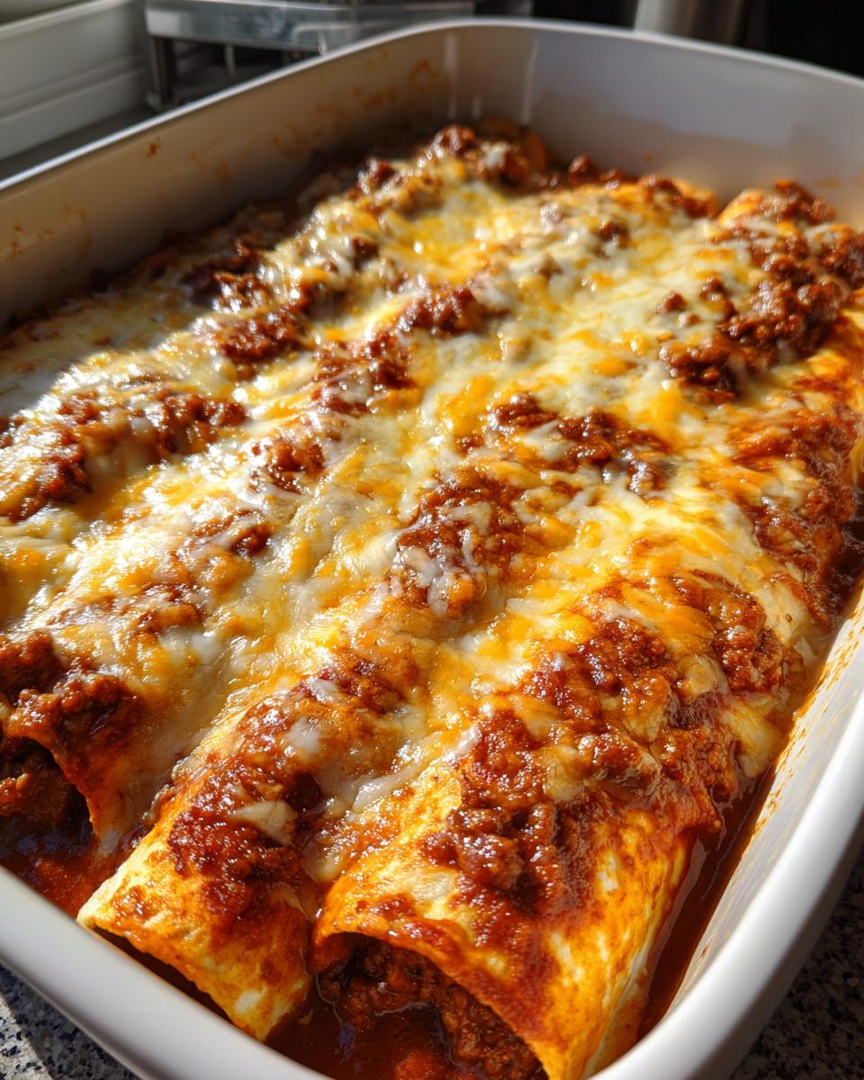 Pizza Enchiladas with Ground Beef - detail 2