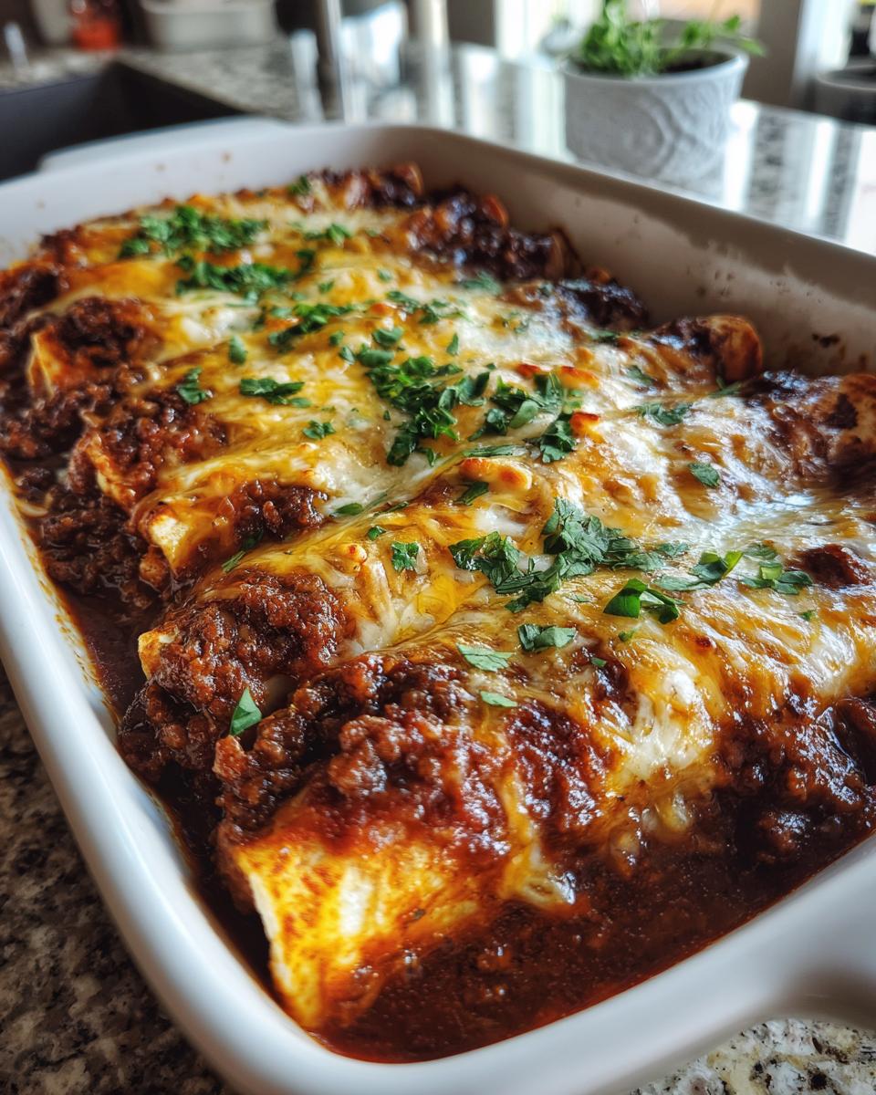 Pizza Enchiladas with Ground Beef - detail 3