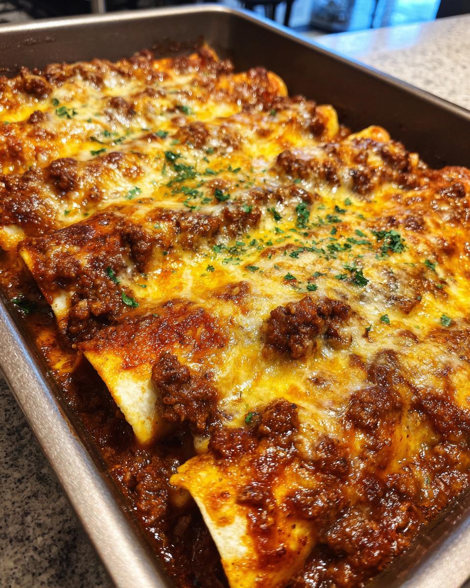 Pizza Enchiladas with Ground Beef - detail 4
