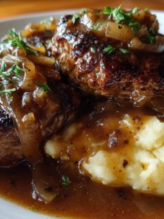 Salisbury Steak with Onion Gravy