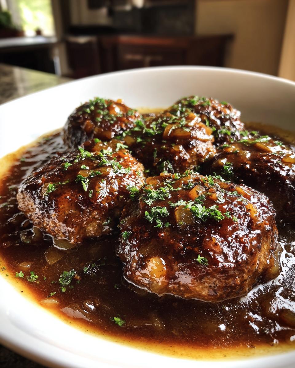 Salisbury Steak with Onion Gravy - detail 3