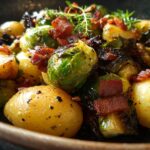 Sautéed Brussels Sprouts, Potatoes, and Bacon