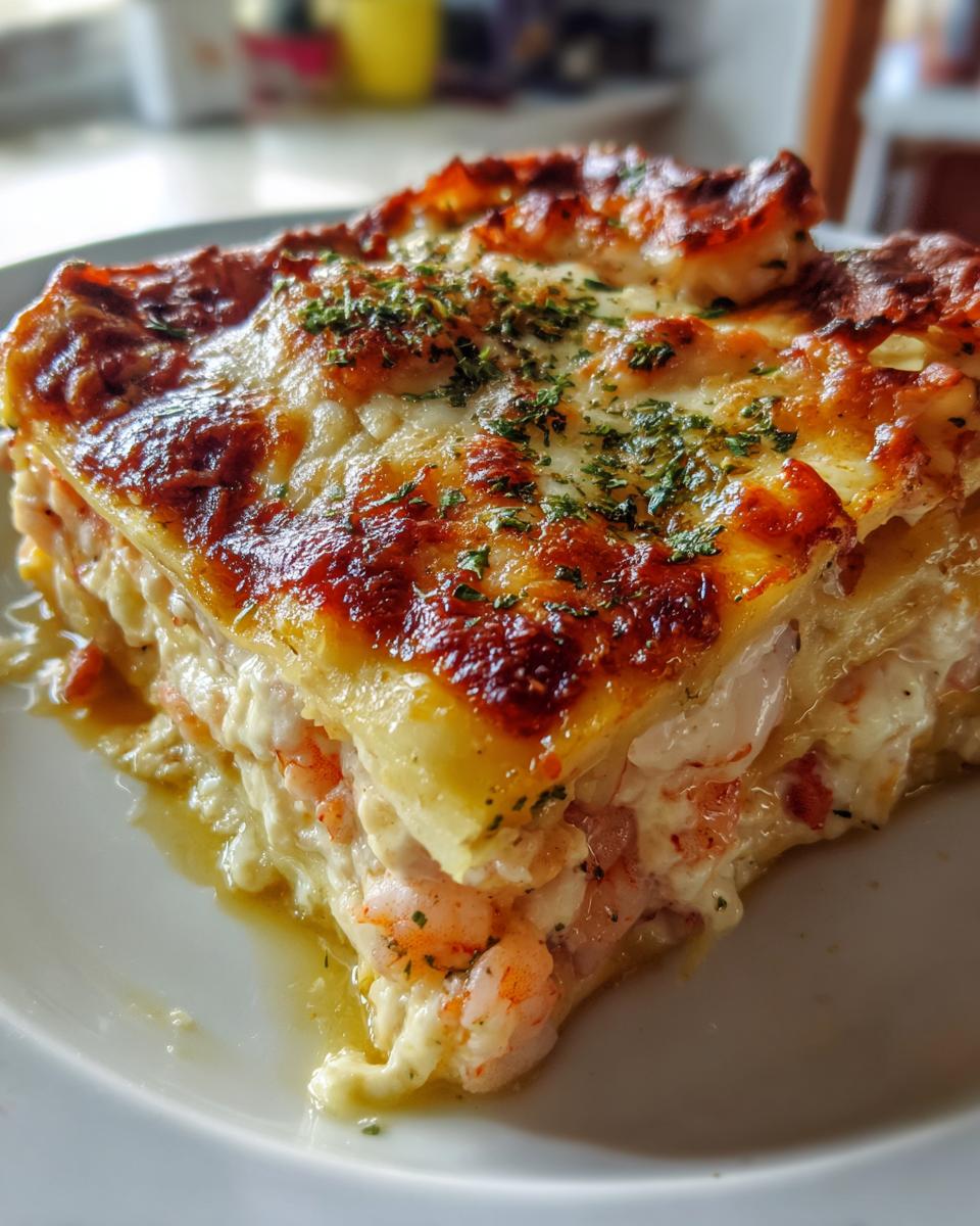 Seafood Lasagna with Shrimp and Crab - detail 1