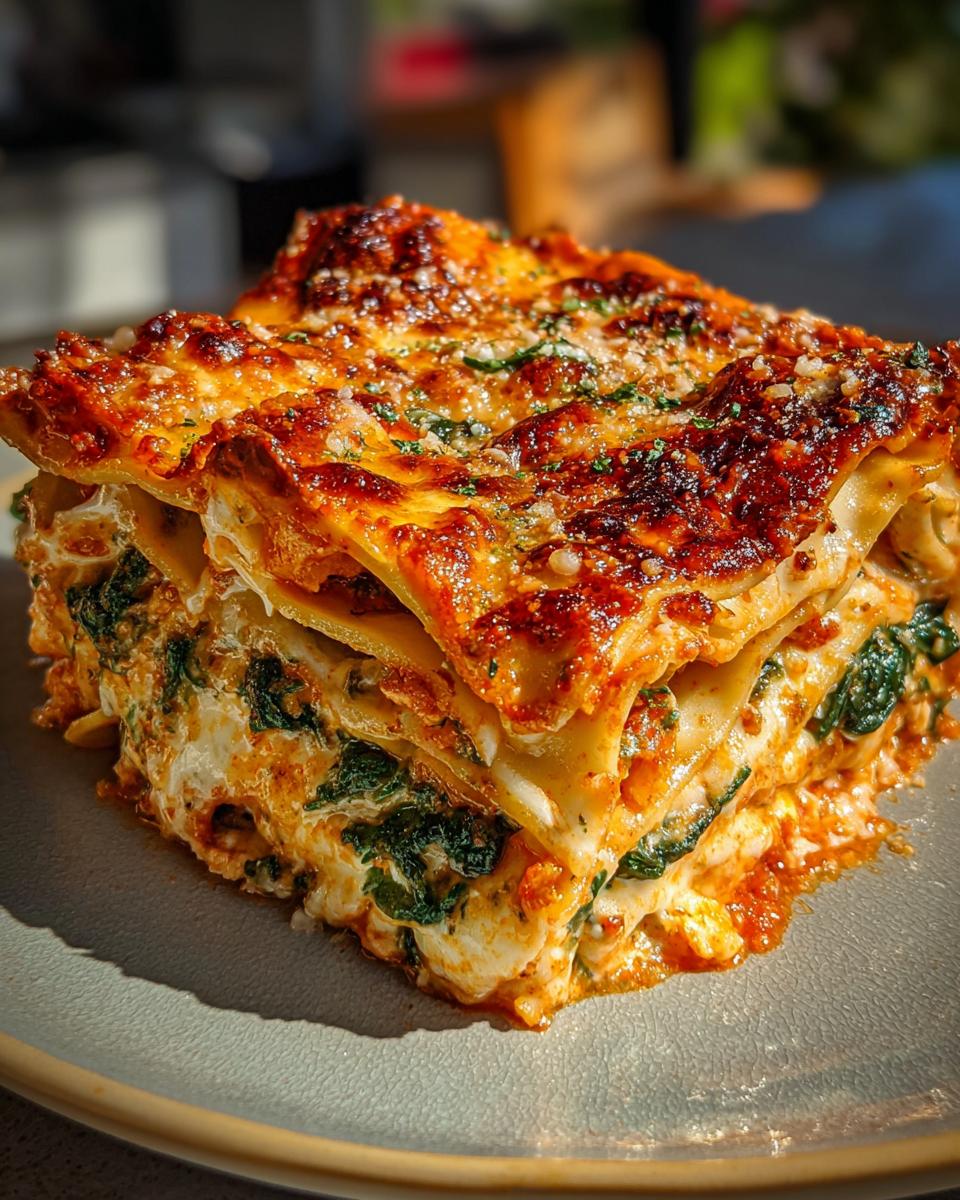 Spinach and Ricotta Lasagna - detail 1