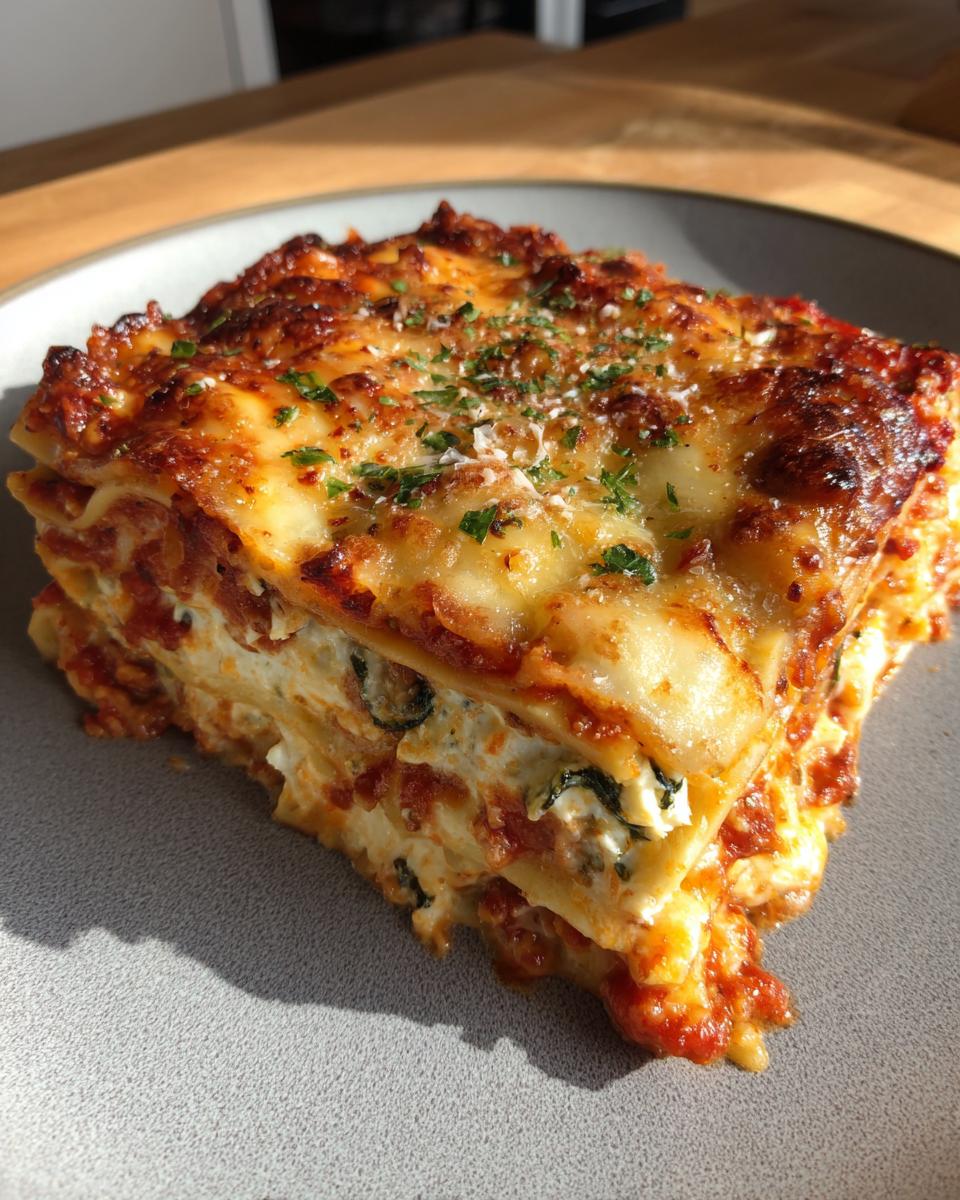 Spinach and Ricotta Lasagna - detail 3