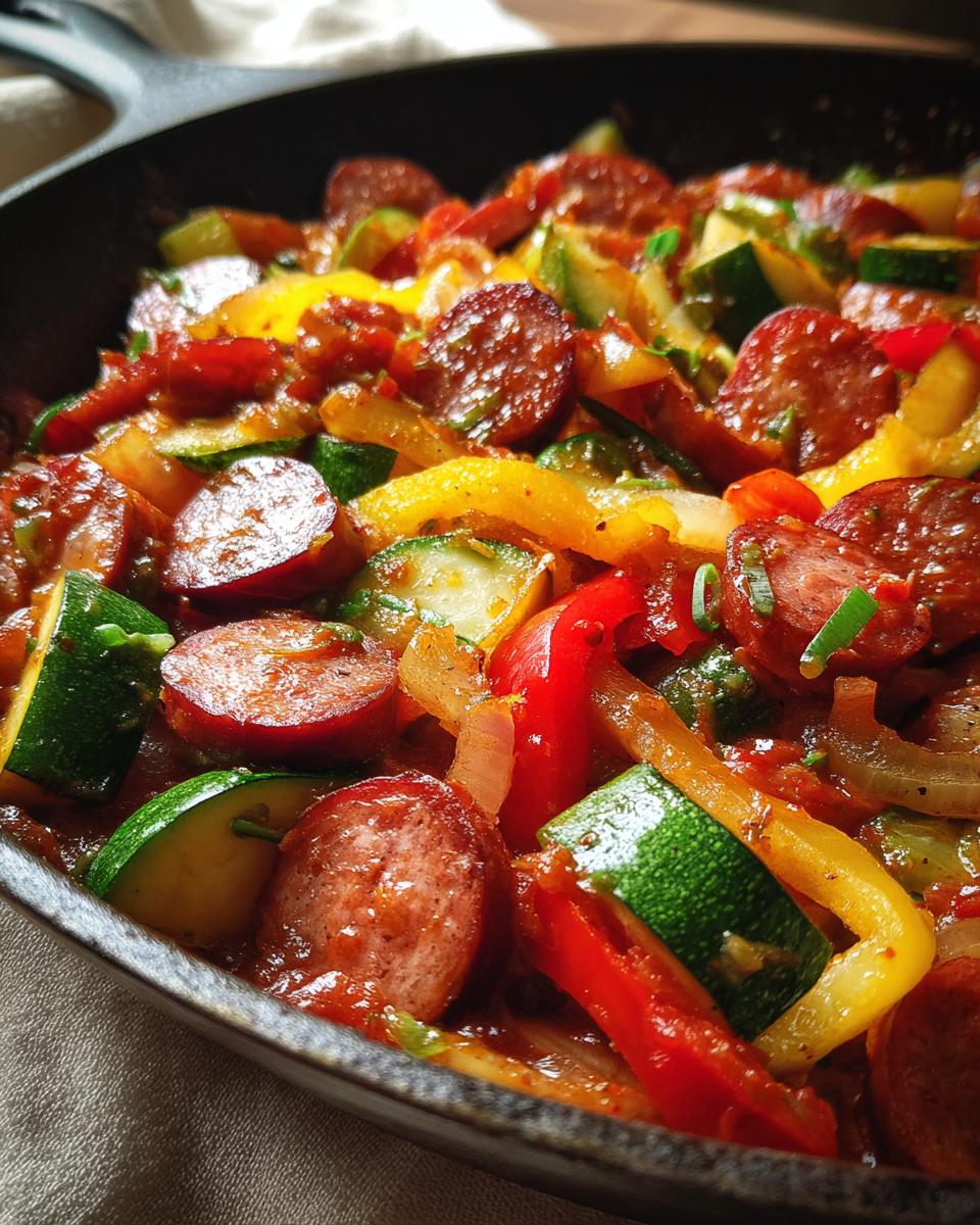 Summer Sausage and Veggies Skillet - detail 2