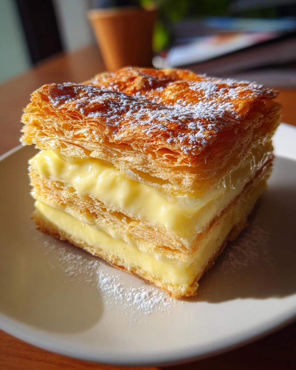 Vanilla Custard Cream Squares - detail 2