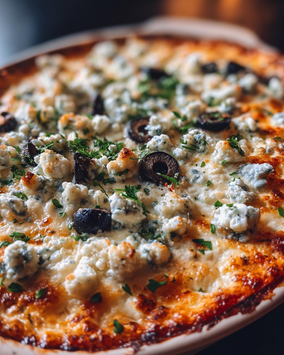 Alcoholic Blue Cheese Dip with Olive Topping - detail 3