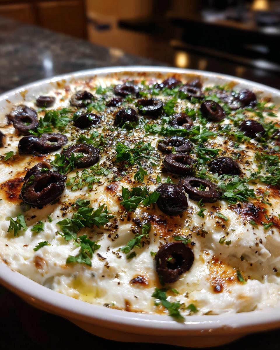 Alcoholic Blue Cheese Dip with Olive Topping - detail 5