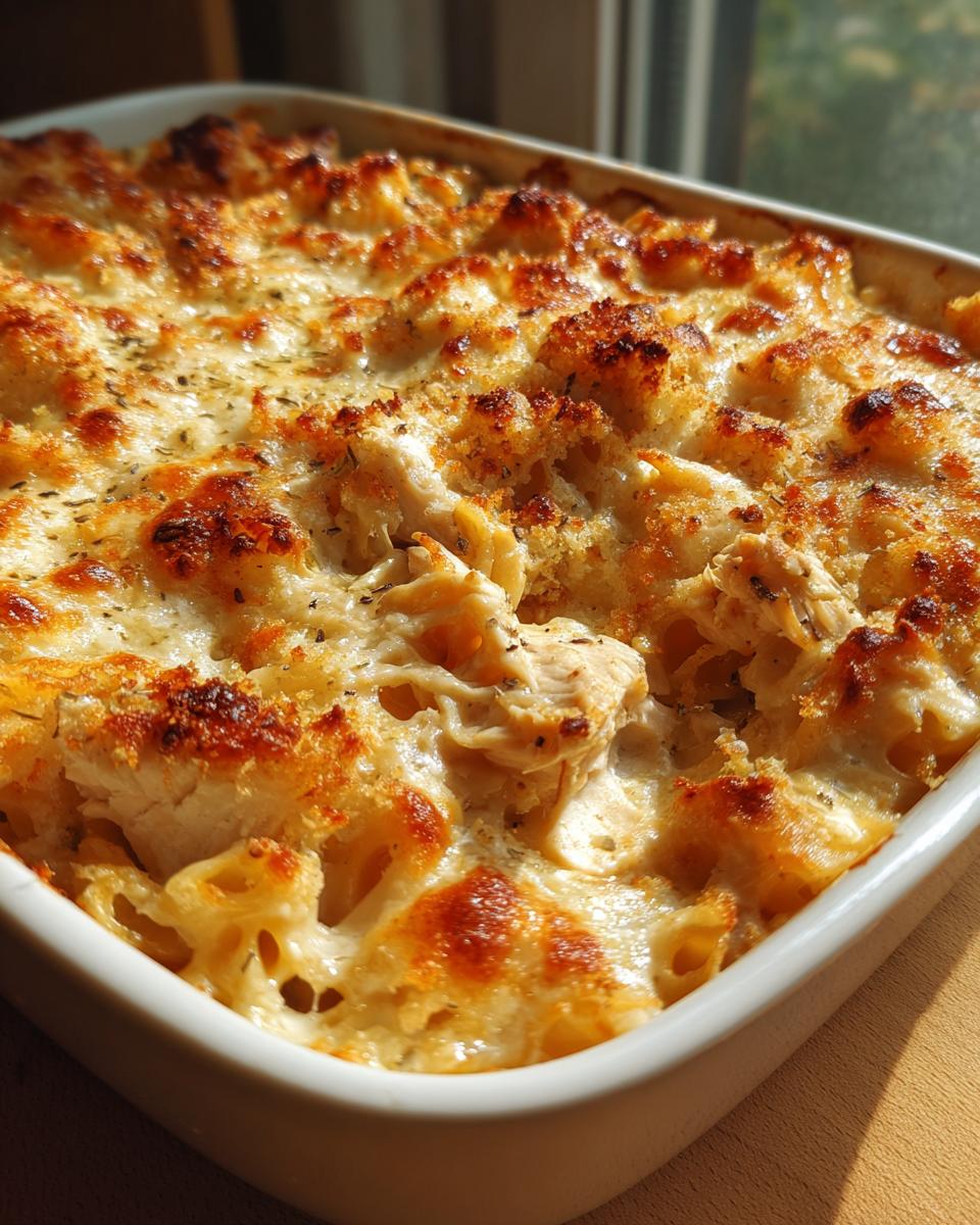 Baked Pasta with Creamy Chicken Sauce - detail 1