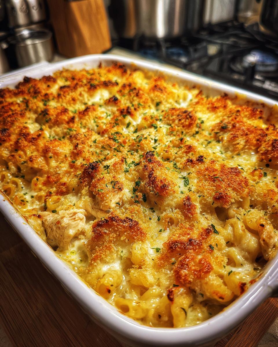 Baked Pasta with Creamy Chicken Sauce - detail 3