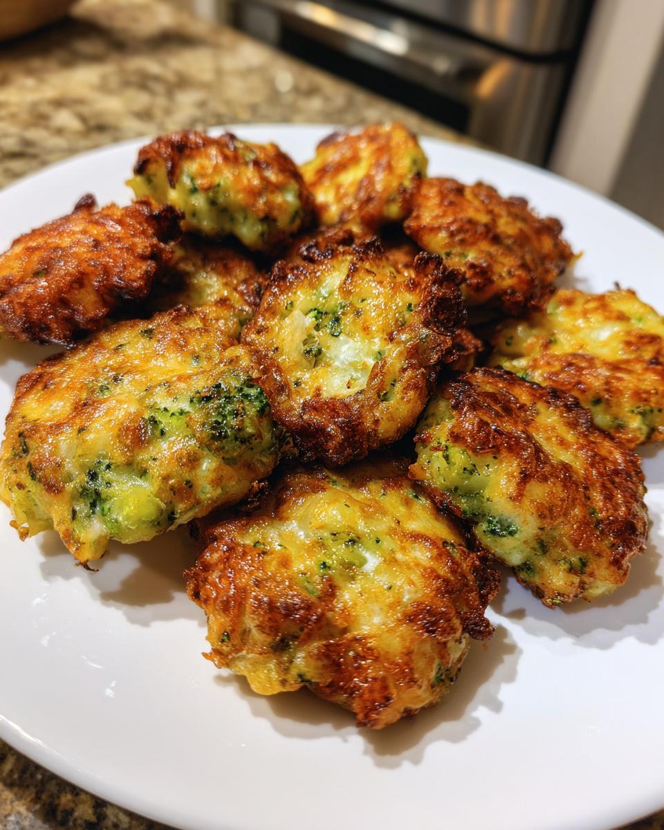 Broccoli Cheese Fritters - detail 1