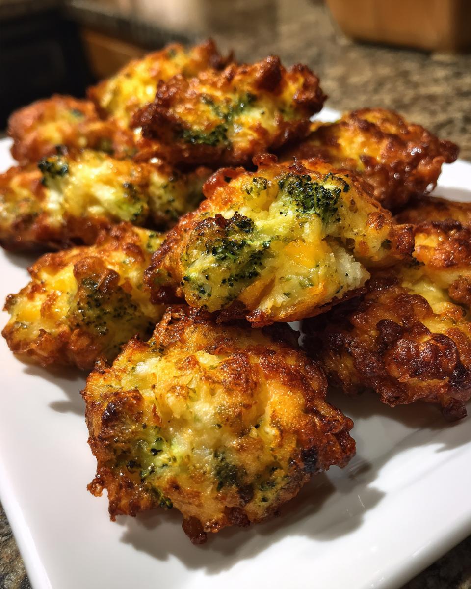 Broccoli Cheese Fritters - detail 2