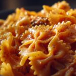 Cheesy Bowtie Pasta with Italian Beef and Velveeta Marinara