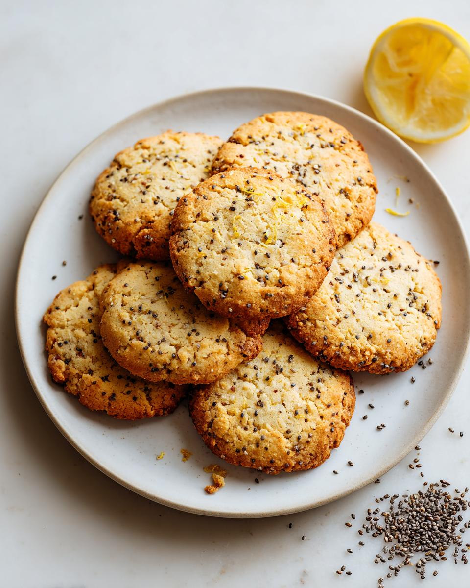 Chia and Lemon Cookies - detail 3