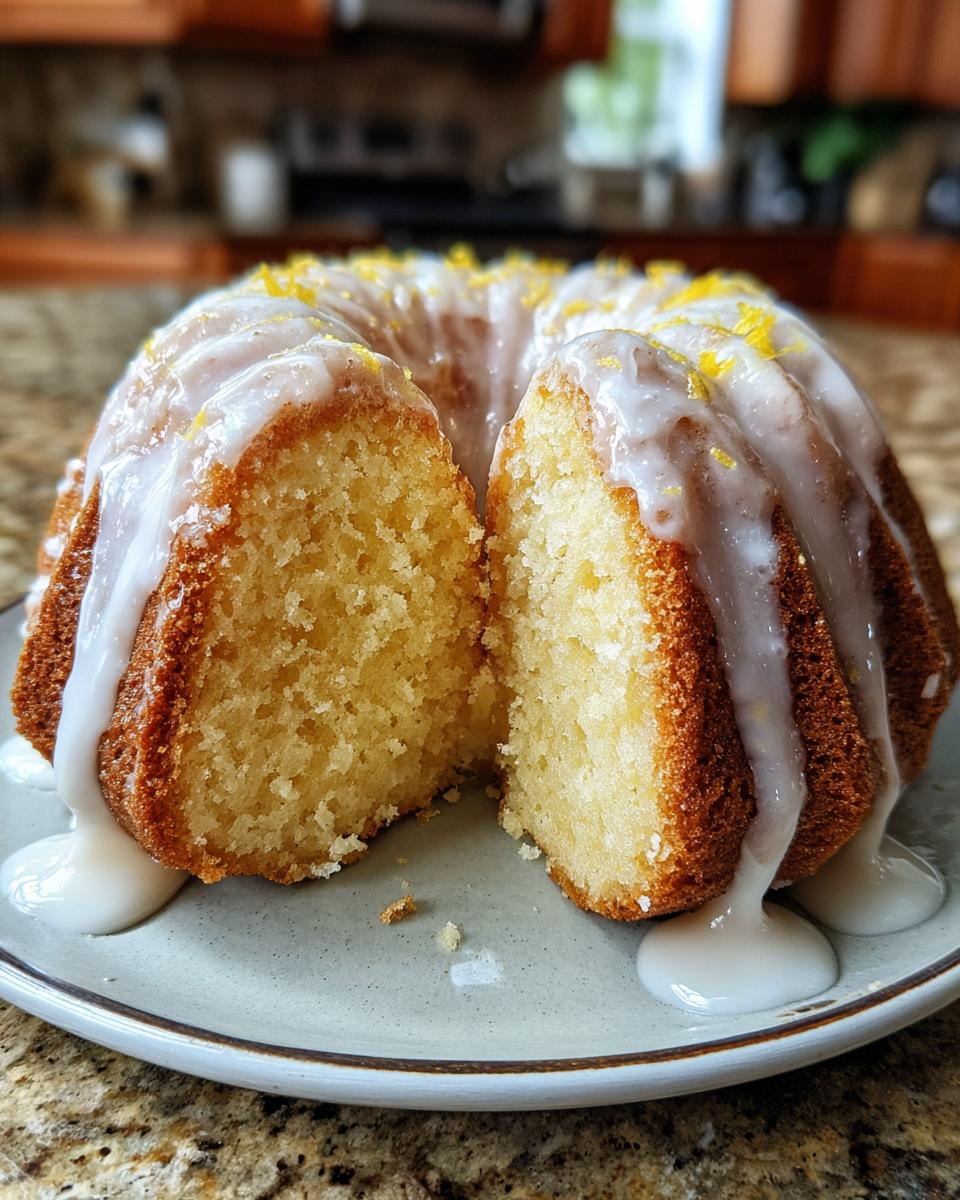 Coconut Lemon Pound Cake with Glaze - detail 4