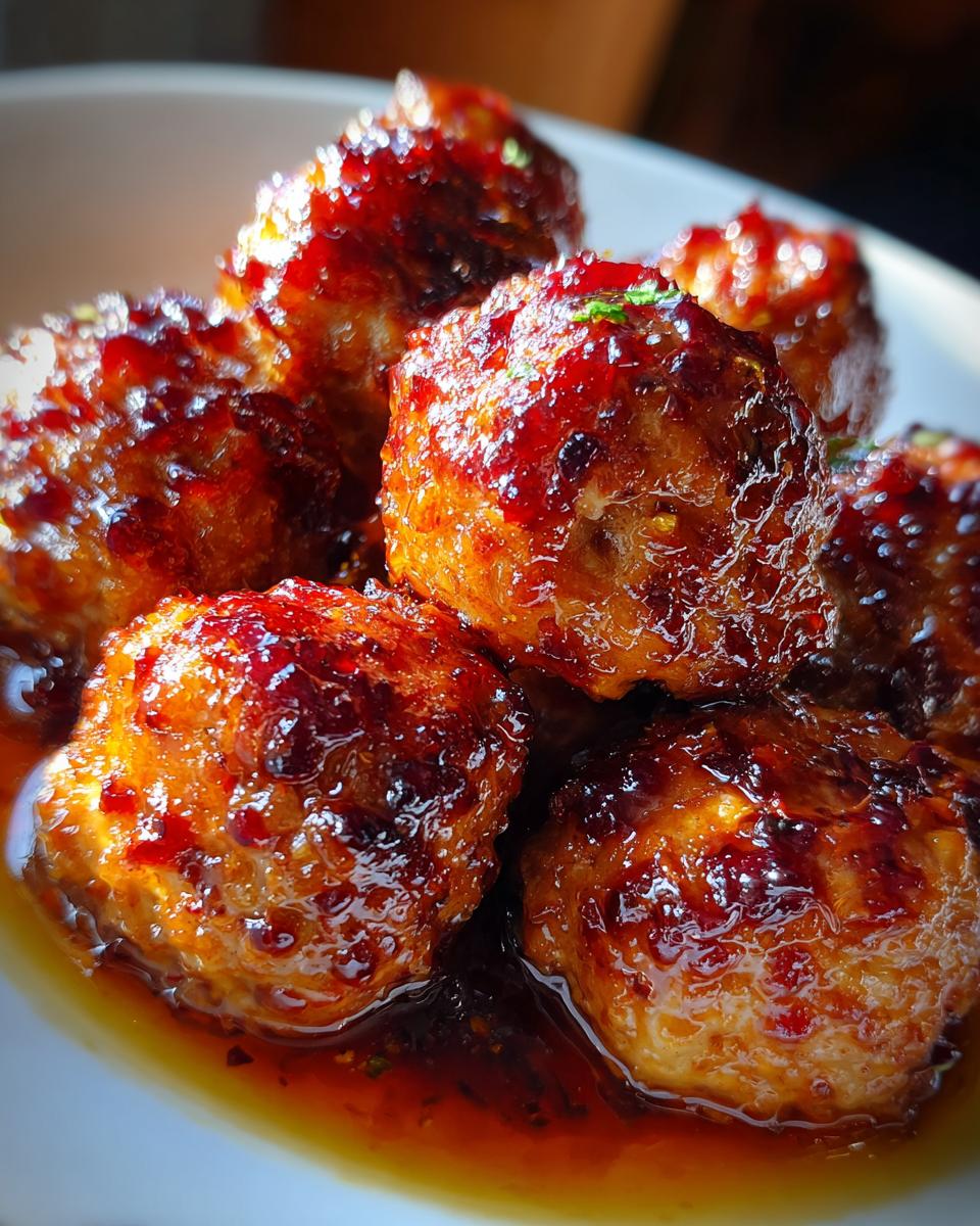 Cranberry-Orange Chicken Meatballs - detail 2
