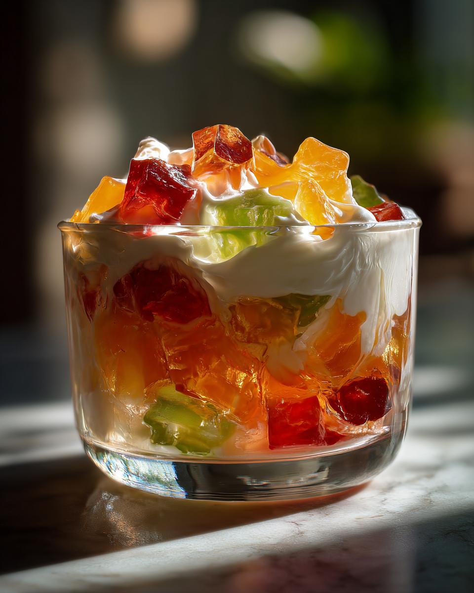 Cream Cheese and Fruit Gelatin - detail 2